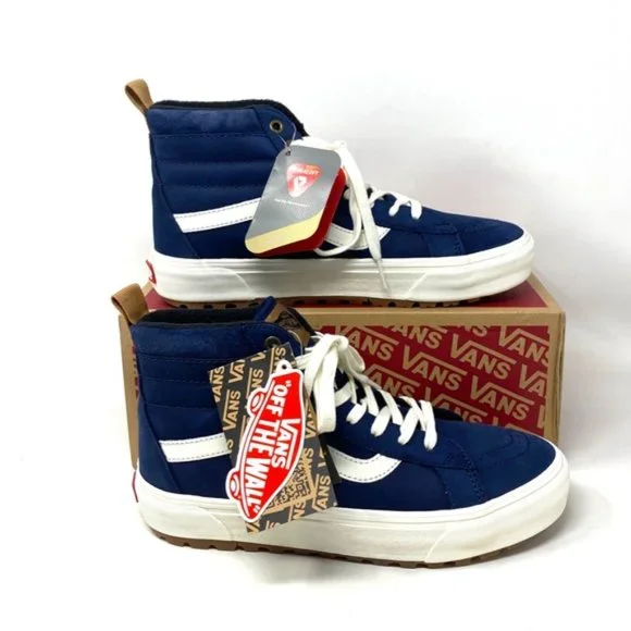 VANS SK8-Hi MTE-1 Shoes High Top Nubuck Blue Men’s Size Sneakers VN0A5HZYA07 - Picture 4 of 10